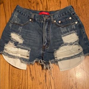 Denim shorts